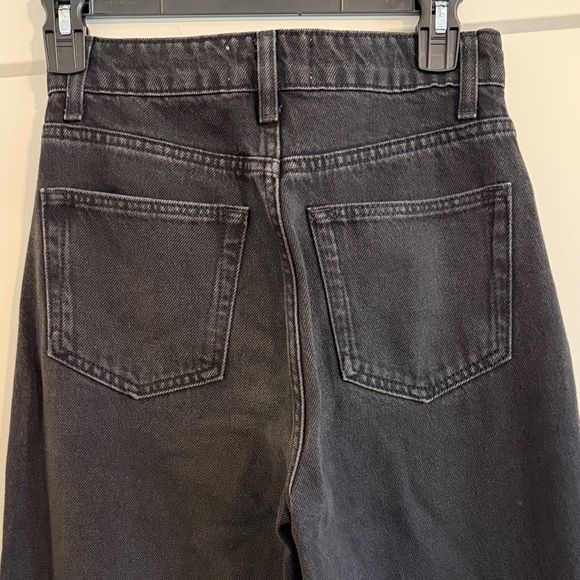 Reformation Wilder Black Wide Leg High Rise Jeans Size 26 - Picture 12 of 12